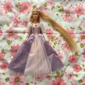 Barbie as Rapunzel Doll 2001 Used